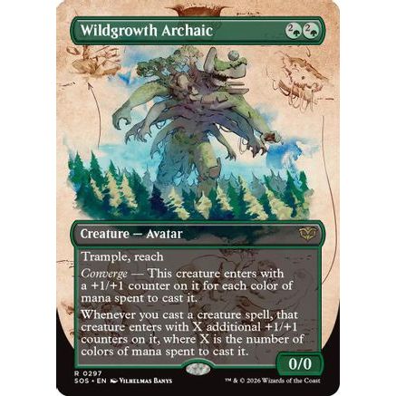 Wildgrowth Archaic (Borderless) (SOS-297) - Secrets of Strixhaven