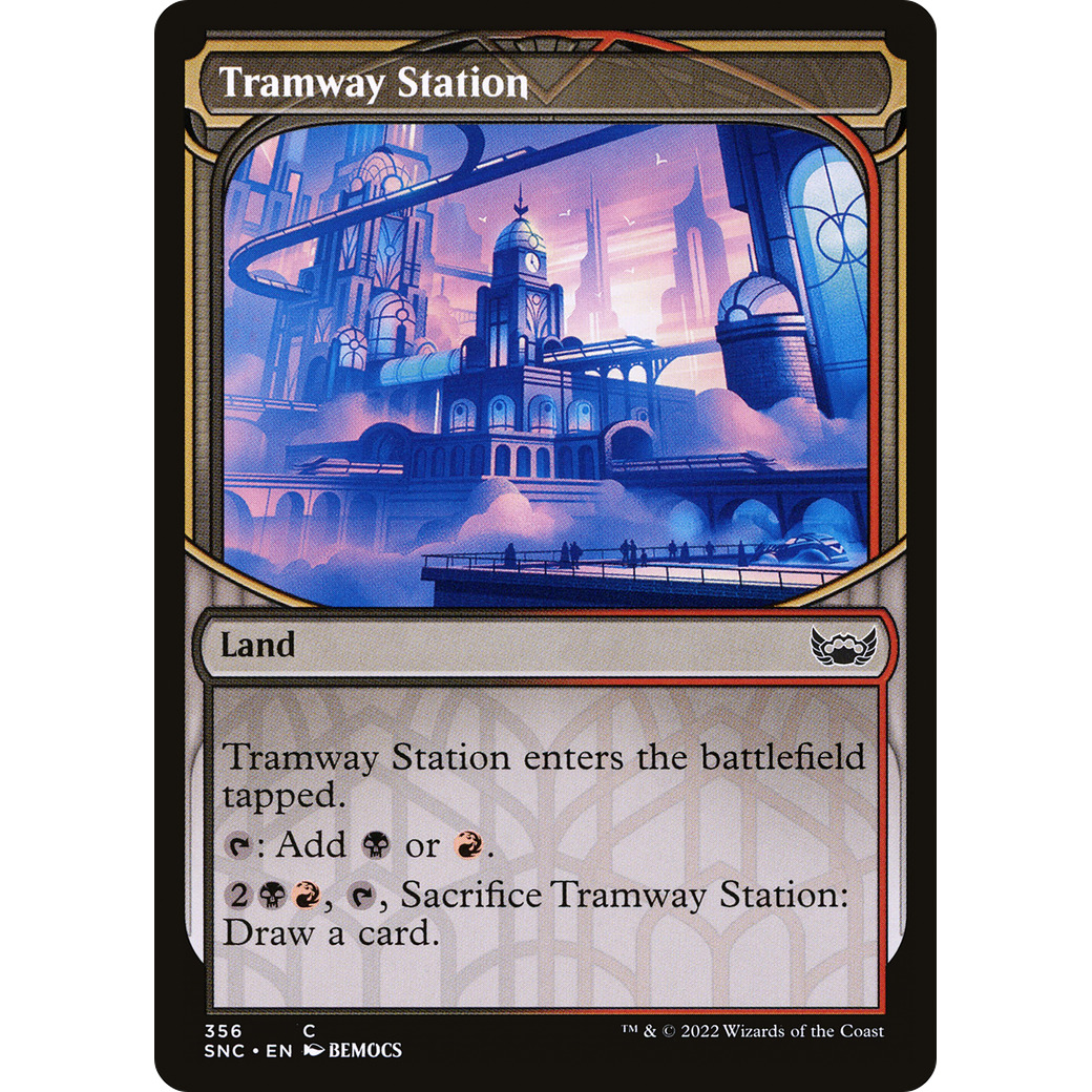 Tramway Station (Showcase) (SNC-356) - Streets of New Capenna: (Showcase) Foil