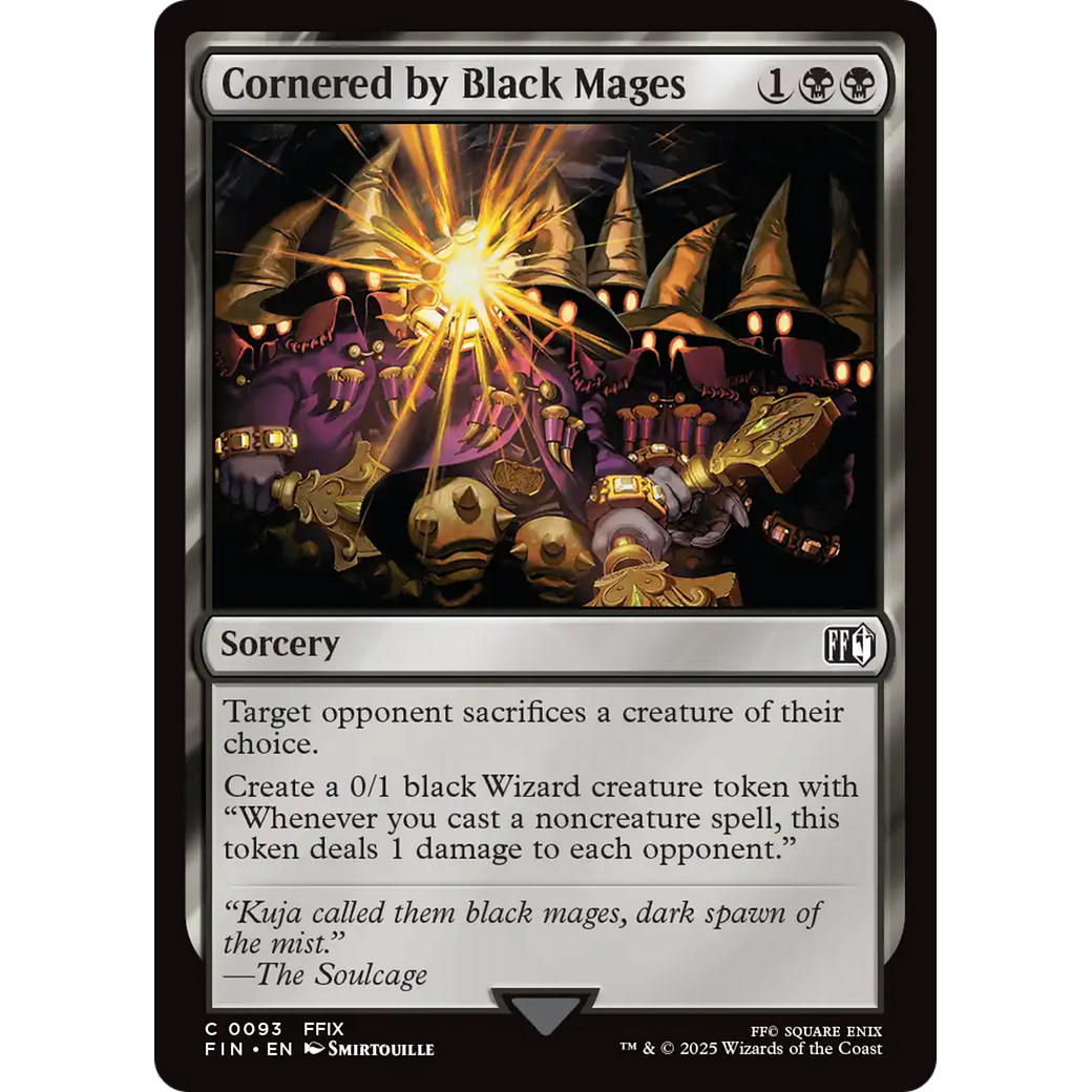 Cornered by Black Mages (FIN-093) - FINAL FANTASY Foil