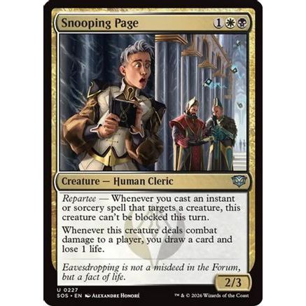 Snooping Page (SOS-227) - Secrets of Strixhaven