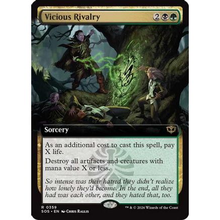 Vicious Rivalry (Extended Art) (SOS-359) - Secrets of Strixhaven