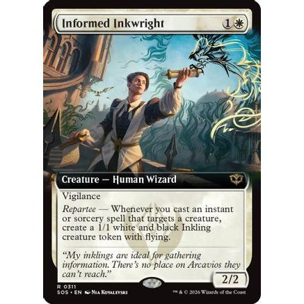 Informed Inkwright (Extended Art) (SOS-311) - Secrets of Strixhaven Foil