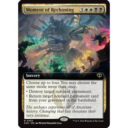 Moment of Reckoning (Extended Art) (SOS-353) - Secrets of Strixhaven
