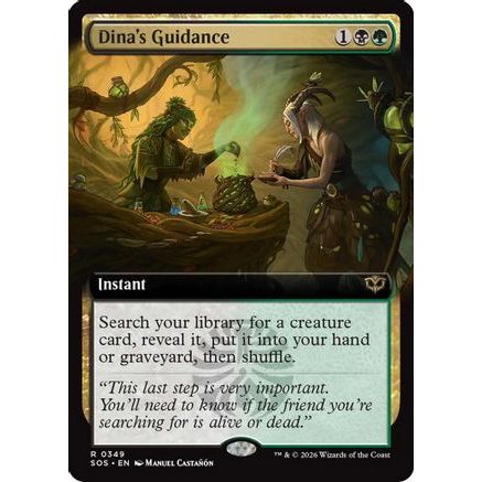 Dina's Guidance (Extended Art) (SOS-349) - Secrets of Strixhaven Foil