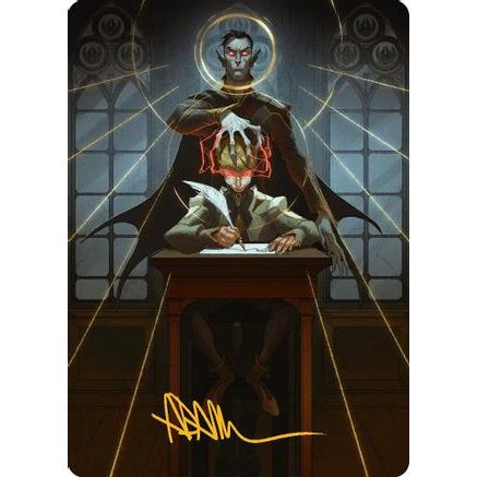 Vampiric Tutor Art Card (Gold-Stamped Signature) (ASSOS-045) - Art Series: Secrets of Strixhaven