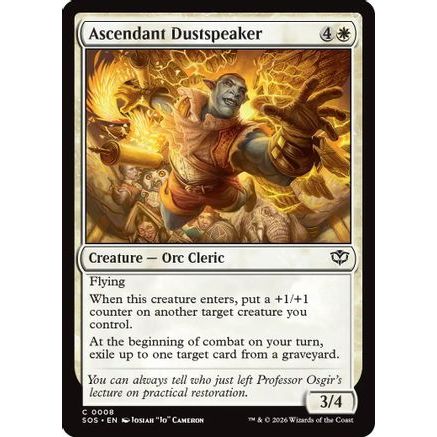 Ascendant Dustspeaker (SOS-008) - Secrets of Strixhaven Foil