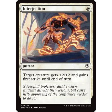 Interjection (SOS-022) - Secrets of Strixhaven Foil