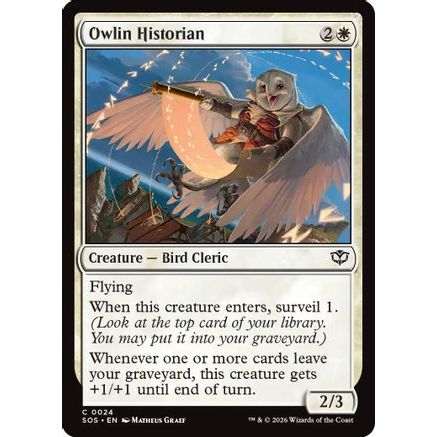 Owlin Historian (SOS-024) - Secrets of Strixhaven Foil
