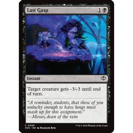 Last Gasp (SOS-086) - Secrets of Strixhaven Foil