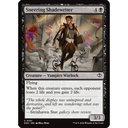 Sneering Shadewriter (SOS-101) - Secrets of Strixhaven