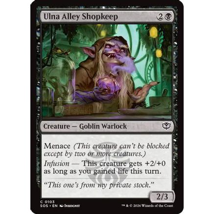 Ulna Alley Shopkeep (SOS-103) - Secrets of Strixhaven
