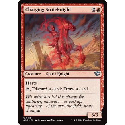 Charging Strikeknight (SOS-110) - Secrets of Strixhaven