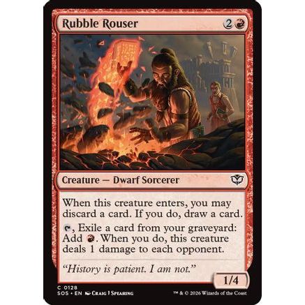 Rubble Rouser (SOS-128) - Secrets of Strixhaven Foil