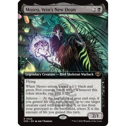 Moseo, Vein's New Dean (Extended Art) (SOS-326) - Secrets of Strixhaven Foil