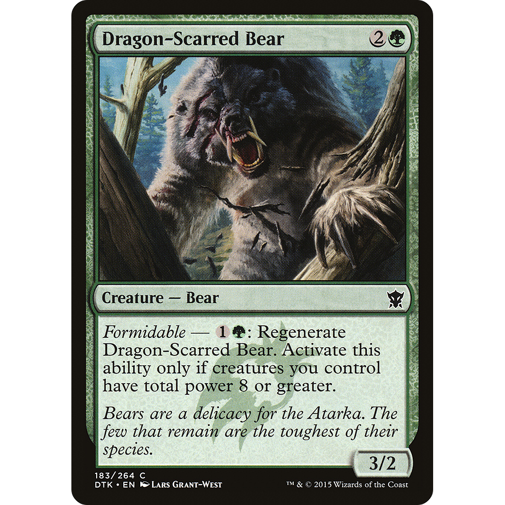 Dragon-Scarred Bear (DTK-183) - Dragons of Tarkir Foil