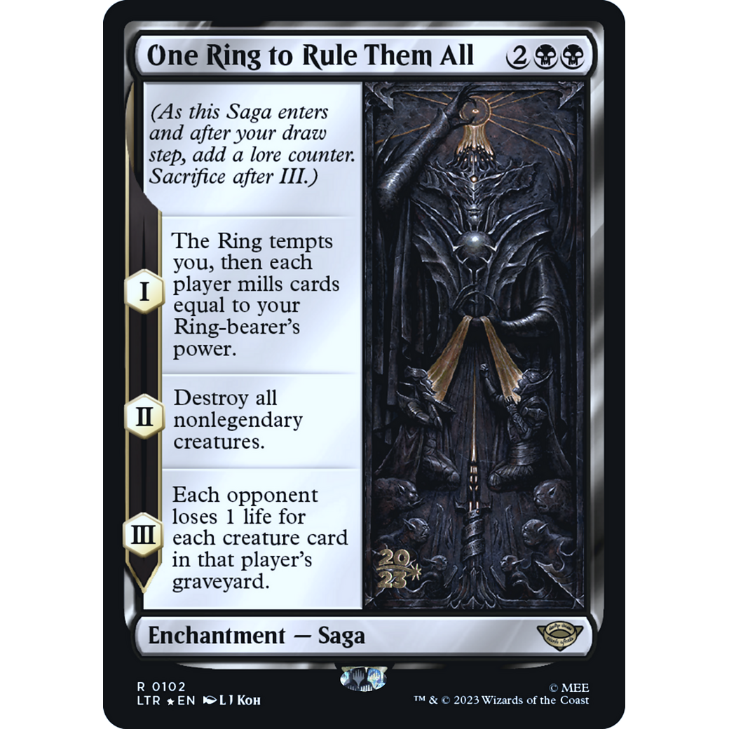One Ring to Rule Them All (PRE-102S) - Tales of Middle-earth Promos Foil