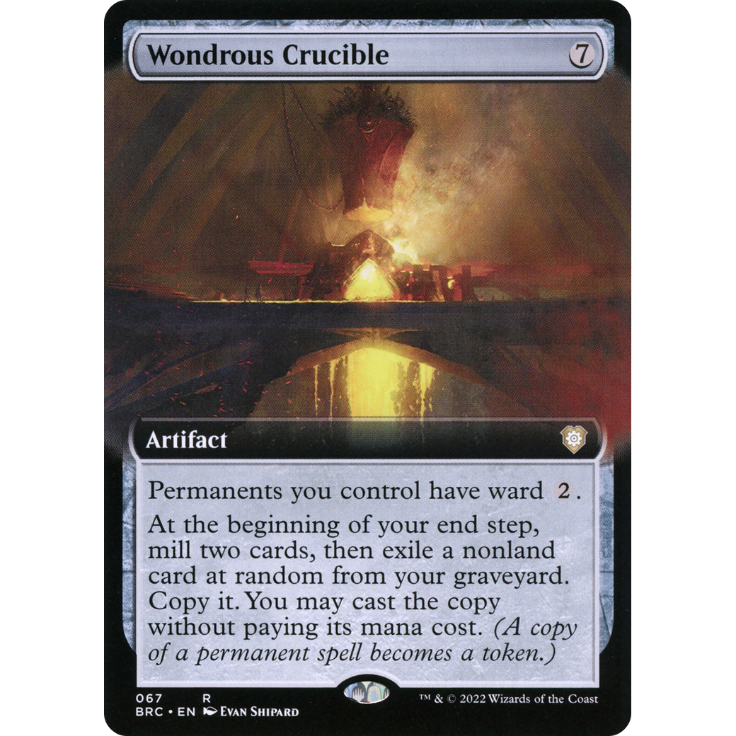 Wondrous Crucible (Extended Art) (BRC-067) - The Brothers' War Commander: (Extended Art)