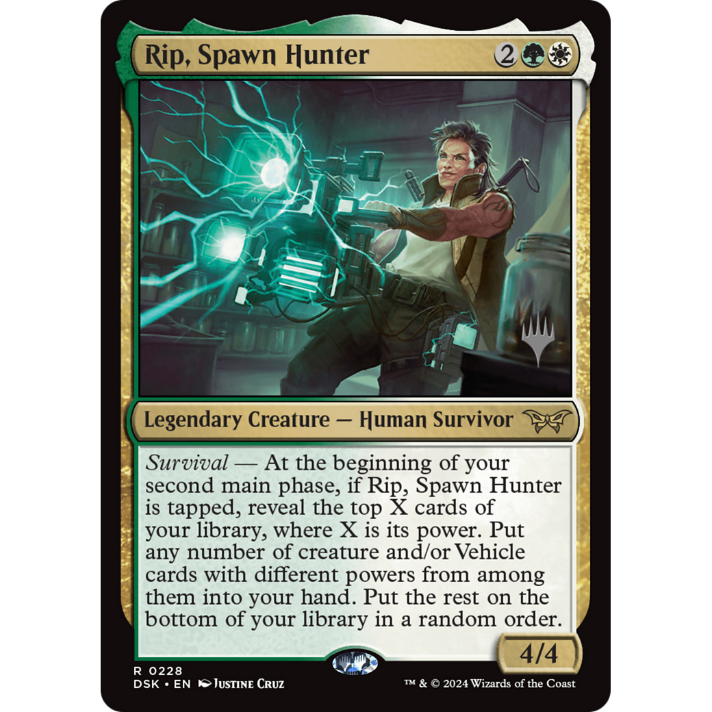 Rip, Spawn Hunter (PPDSK-228P) - Duskmourn: House of Horror Promos Foil