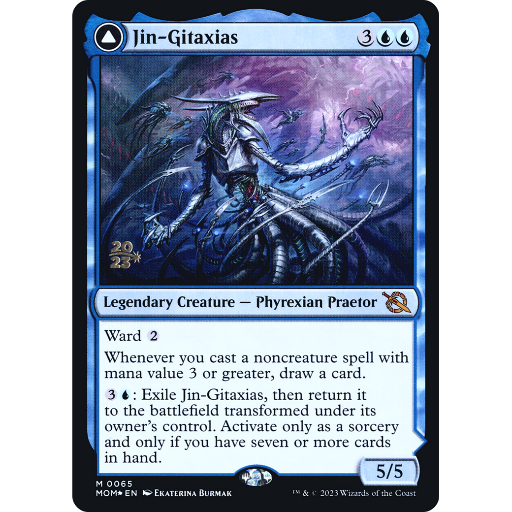 Jin-Gitaxias // The Great Synthesis (PRE-65S) - March of the Machine Promos Foil