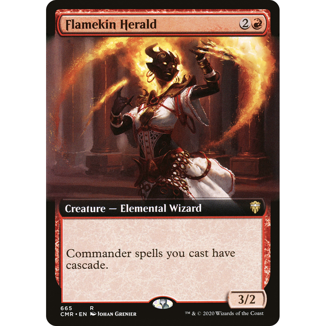 Flamekin Herald (Extended Art) (CMR-665) - Commander Legends: (Extended Art) Foil