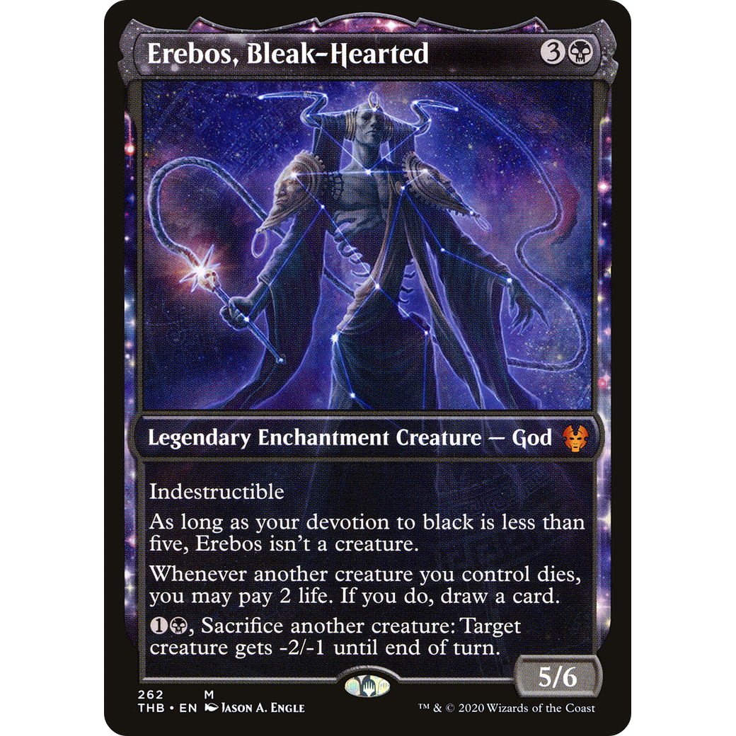 Erebos, Bleak-Hearted (Showcase) (THB-262) - Theros Beyond Death: (enchantment, Showcase) Foil