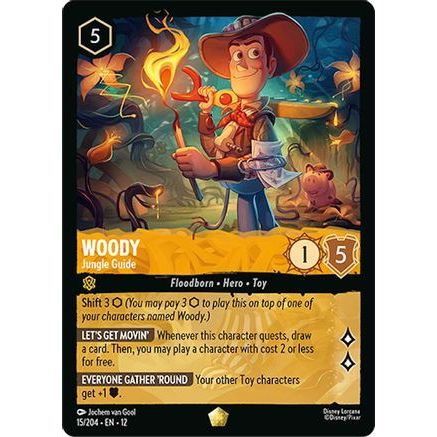 Woody - Jungle Guide (15/204) - Wilds Unknown Cold Foil