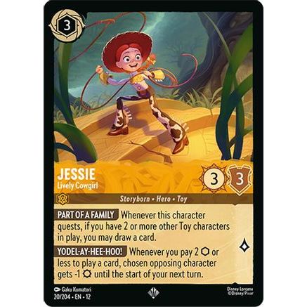 Jessie - Lively Cowgirl (20/204) - Wilds Unknown Cold Foil