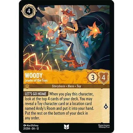 Woody - Leader of the Toys (21/204) - Wilds Unknown Cold Foil