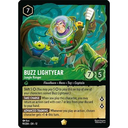 Buzz Lightyear - Jungle Ranger (91/204) - Wilds Unknown Cold Foil