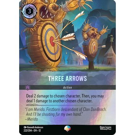 Three Arrows (Epic) (222/204) - Wilds Unknown Holofoil