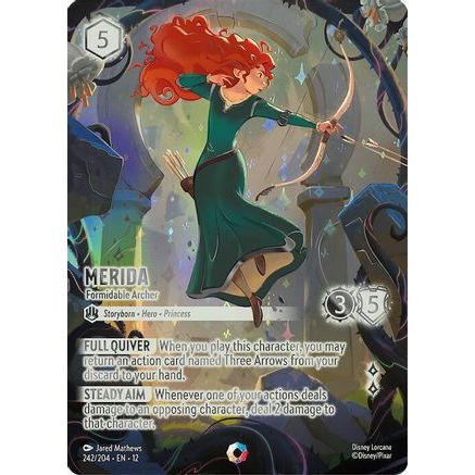 Merida - Formidable Archer (Iconic) (242/204) - Wilds Unknown Holofoil