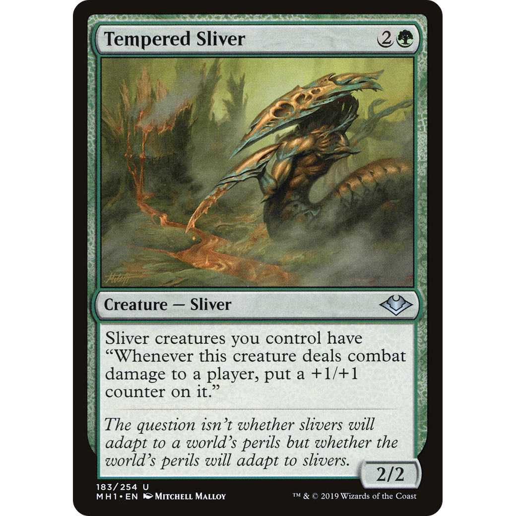 Tempered Sliver (MH1-183) - Modern Horizons Foil