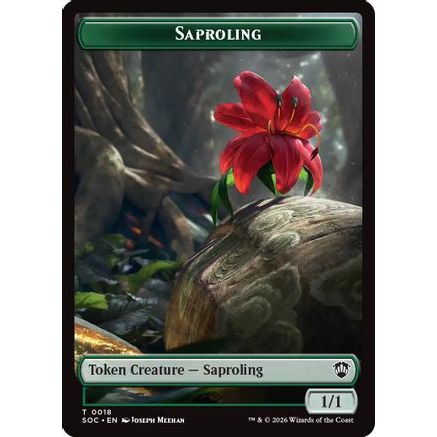Saproling // Pest (0023) Double-Sided Token (SOC-18 // 23) - Commander: Secrets of Strixhaven