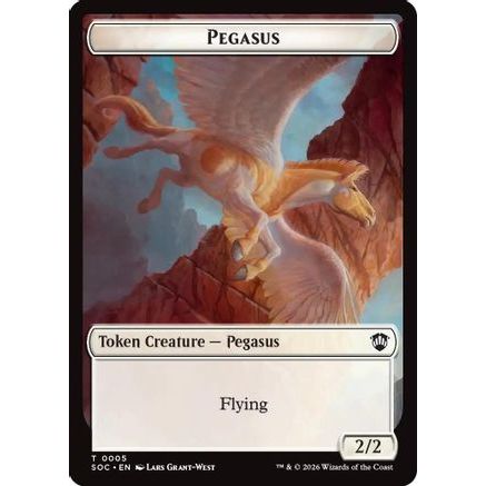 Pegasus // Inkling (0022) Double-Sided Token (SOC-5 // 22) - Commander: Secrets of Strixhaven