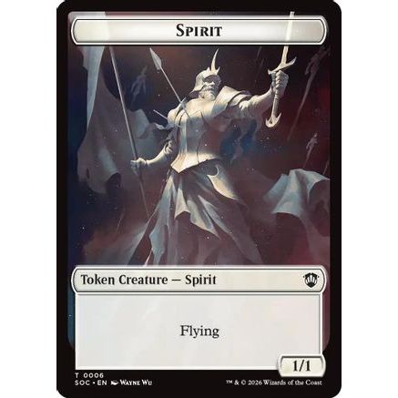 Spirit (0006) // Illusion Double-Sided Token (SOC-6 // 7) - Commander: Secrets of Strixhaven