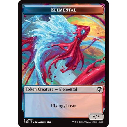 Elemental (0019) // Copy Double-Sided Token (SOC-19 // 1) - Commander: Secrets of Strixhaven