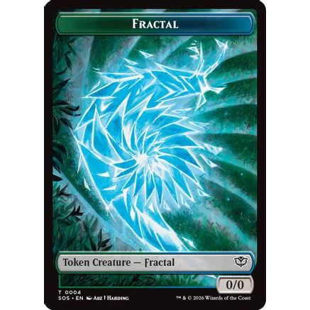 Fractal (0004) // Inkling (006) Double-Sided Token (SOS-4 // 6) - Secrets of Strixhaven