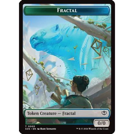 Fractal (0005) // Pest (0009) Double-Sided Token (SOS-5 // 9) - Secrets of Strixhaven