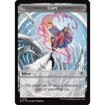 Copy // Spirit (0010) Double-Sided Token (SOS-1 // 10) - Secrets of Strixhaven