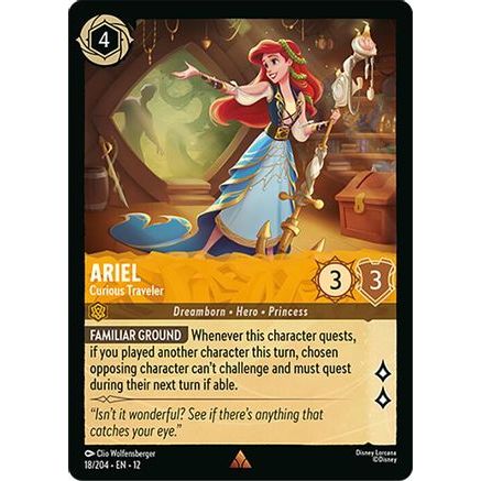 Ariel - Curious Traveler (18/204) - Wilds Unknown Cold Foil