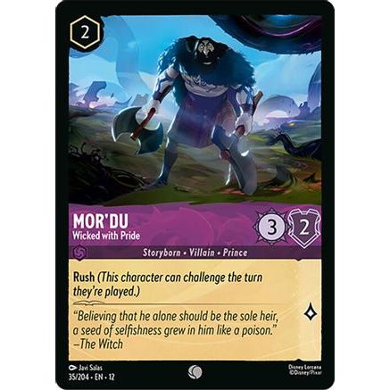 Mor'du - Wicked with Pride (35/204) - Wilds Unknown Cold Foil
