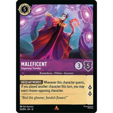 Maleficent - Imperious Traveler (55/204) - Wilds Unknown Cold Foil