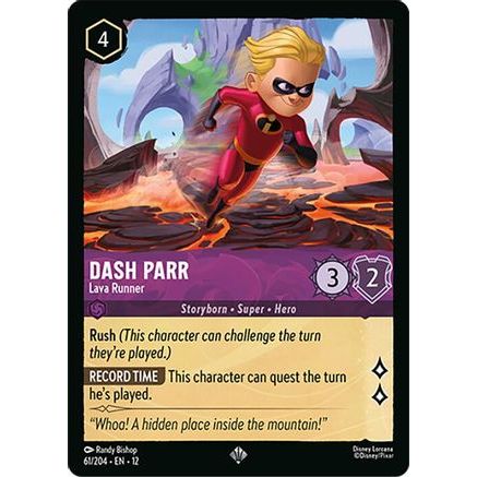 Dash Parr - Lava Runner (61/204) - Wilds Unknown Cold Foil