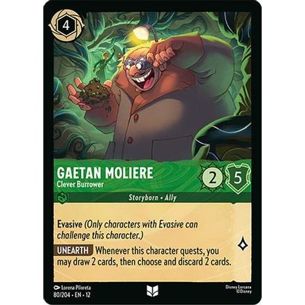 Gaetan Moliere - Clever Burrower (80/204) - Wilds Unknown Cold Foil