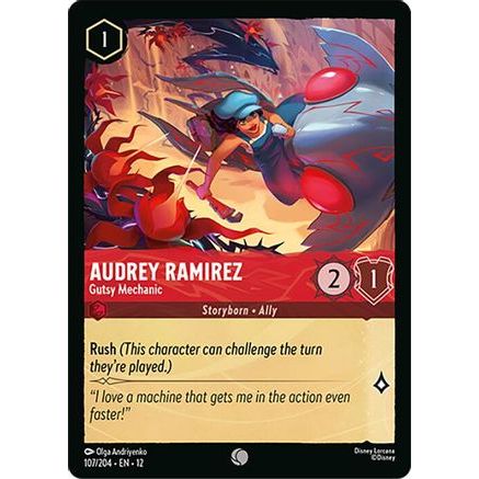 Audrey Ramirez - Gutsy Mechanic (107/204) - Wilds Unknown Cold Foil