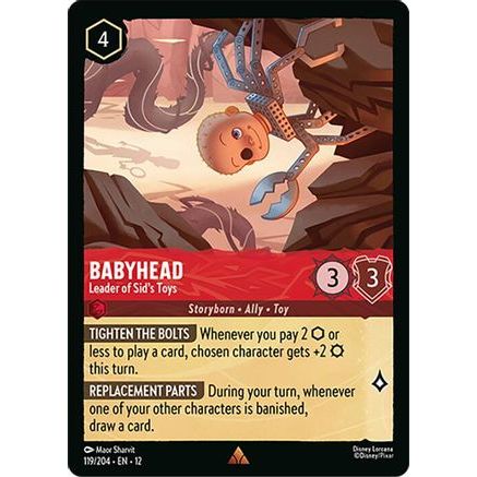 Babyhead - Leader of Sid's Toys (119/204) - Wilds Unknown Cold Foil