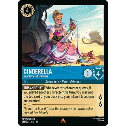Cinderella - Resourceful Traveler (155/204) - Wilds Unknown Cold Foil