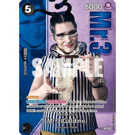 Mr.3 (Galdino) - P-148 (Premium Card Collection -Live Action Edition Vol.2 Baroque Works-) (P-148) - One Piece Promotion Cards Foil