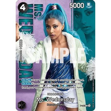 Ms. Wednesday - P-145 (Premium Card Collection -Live Action Edition Vol.2 Baroque Works-) (P-145) - One Piece Promotion Cards Foil