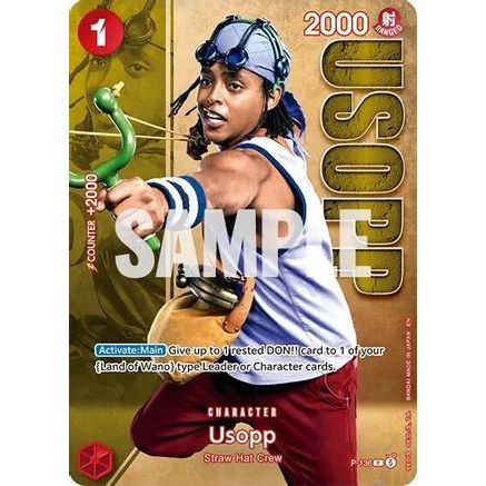 Usopp - P-136 (Premium Card Collection -Live Action Edition Vol.2 Straw Hat Crew-) (P-136) - One Piece Promotion Cards Foil